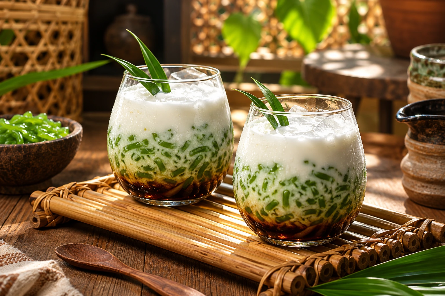 Minuman dengan gula jawa