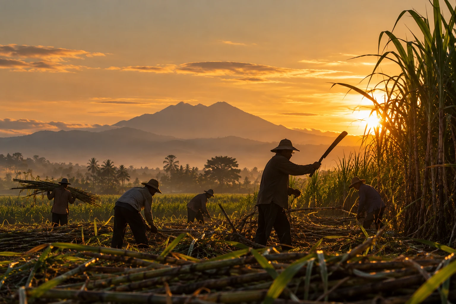 Visual panen tebu dari koleksi gambar Gula Ratu